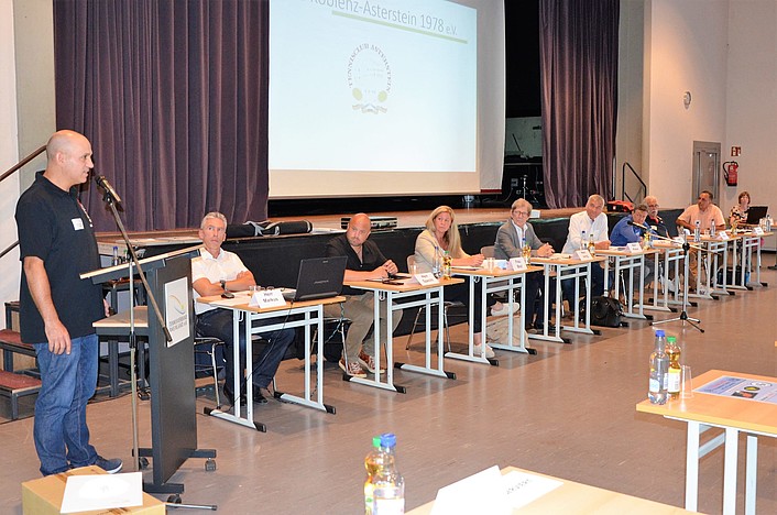 Gerd Lehnert vom TC Asterstein stellte die Bemühungen seines Vereins zur Mitgliedergewinnung- und bindung mit einer kurzen Präsentation vor