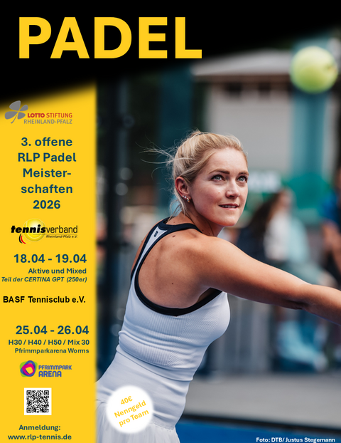 Padel Highlights im April - 3. offene Rheinland-Pfalz Padelmeisterschaften